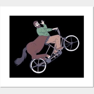 Tandem Bicycle - Centaur Bicyclist - Mythical Rider Posters and Art